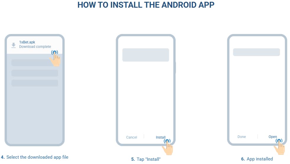 télécharger 1xBet sur Android (APK)
